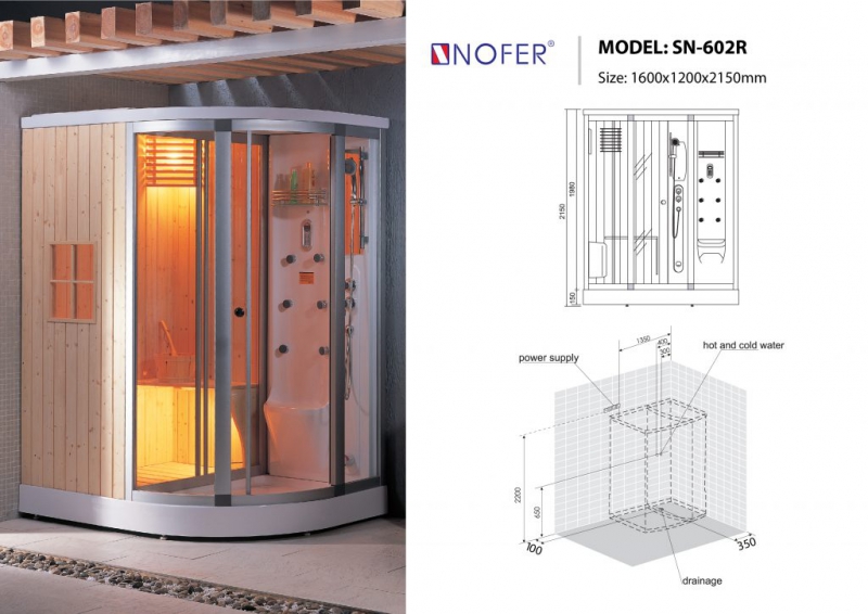 PHÒNG XÔNG HƠI KẾT HỢP NOFER SN-602R