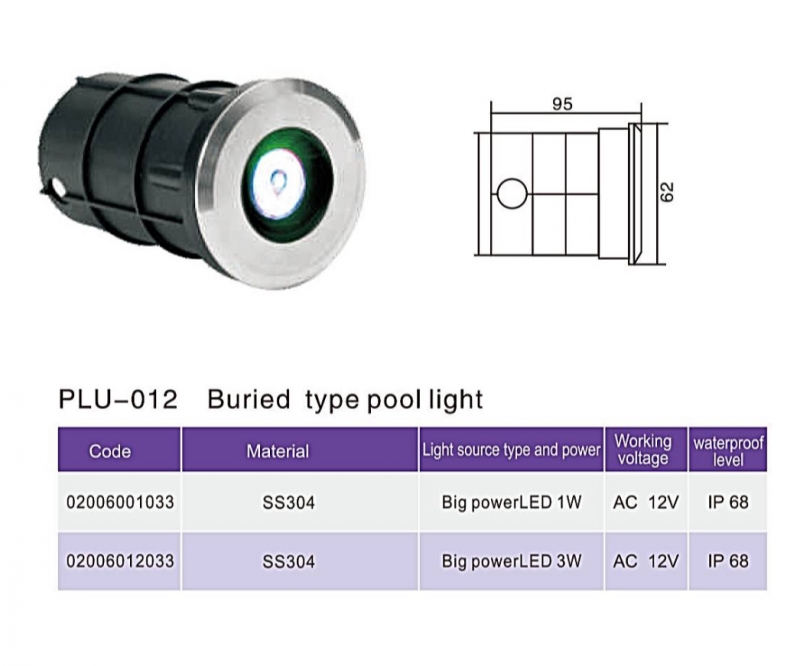 ĐÈN HỒ BƠI PLU-012