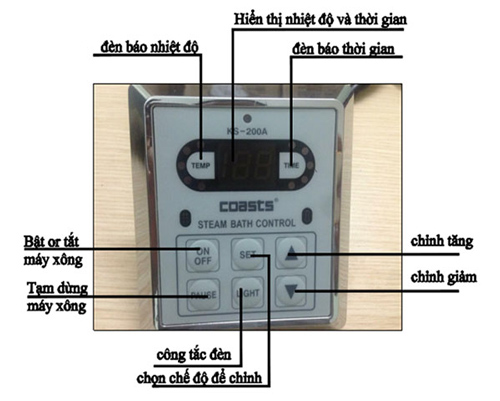 MÁY XÔNG HƠI ƯỚT COASTS CA-60 (6KW)